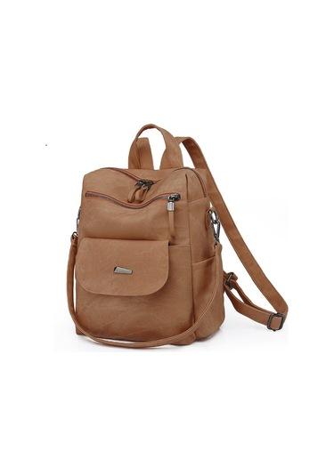 Çanta Büyük Kapasiteli Kadın Sırt Çantası Omuz Çantası Kadın kahverengi