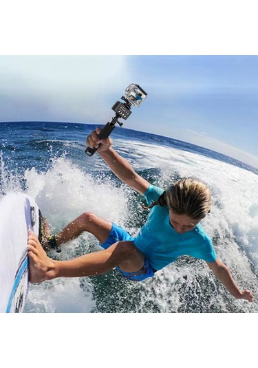 Monyee 5w Su Altı Led Işık Kiti - 40m Su Geçirmez, 7 Işık Efekti, 2000mah Pil, 3 Renk Filtreli, Kamera Kılıfı Dahil Siyah