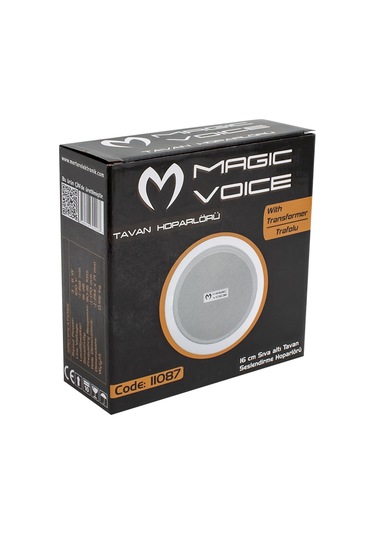 Mv-11087 16 Cm Max 20w 100v Alçıpan Hoparlör Trafolu