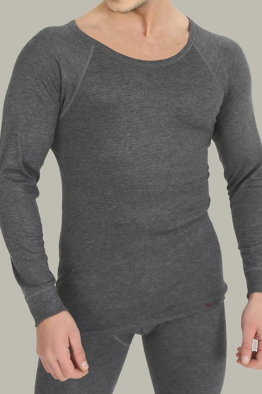 Erdem Antrasit Termal İçlik Uzun Kol Fanila 1482 Antrasit