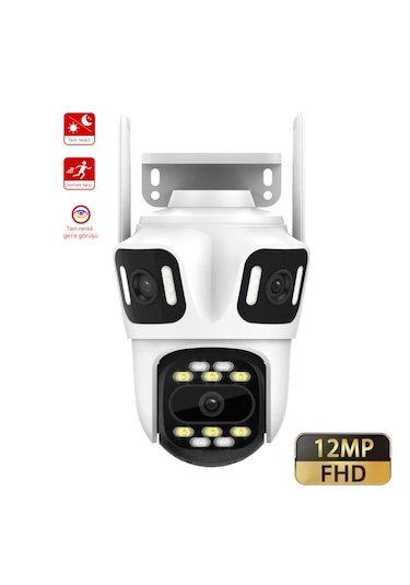 Wifi Kamera 3 Ekran Güvenlik Kamera Otomatik Takip Hareket
