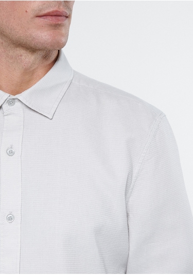 Mavi - Gri Gömlek 8810217-70080 Gri