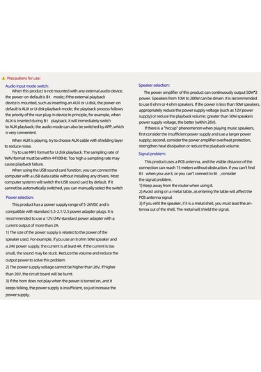 Jms Mini 50W x 2 Bluetootht 5.0 Kablosuz Ses Dijital Güç Amplifikatörü  Stereo Kurulu Amp Çift