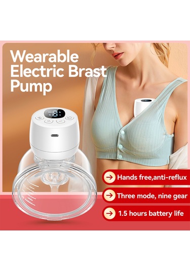 Geeksen Giyilebilir Göğüs Pompası Eller Serbest Elektrikli Göğüs Pompası Emzirme Göğüs Pompası