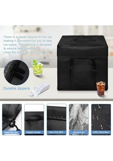 Fastbuy Çelik Siyanürlü Buz Yapıcı, Toz Geçirmez, Isıya Dayanıklı Kapı Yalıtımı, İç/dış Mekan Kullanım Siyah