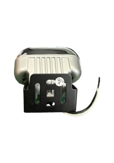 Sis Lambası Beyaz Cam  Metal Nikelaj Çerçeveli