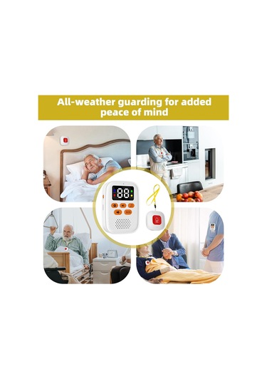 Anjiexun Yaşlı İzleme İçin Titreşimli Kablosuz Sos Çağrı Butonu