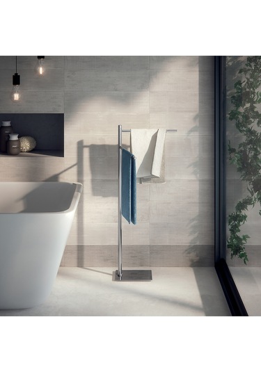 Trilly Ayaklı Havluluk, 34xh83.3x14cm - Parlak Paslanmaz Çelik Parlak Paslanmaz Çelik