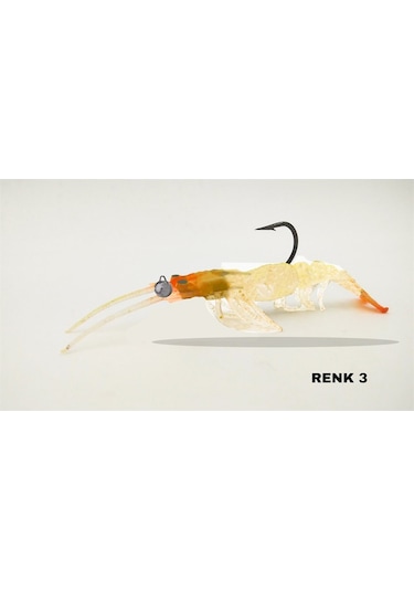Avlivari 3D Shrimp 7.62Cm Silikon Karides