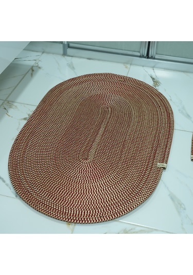 Zengin Supla 2'li Banyo Paspas Set Sarı - Kırmızı
