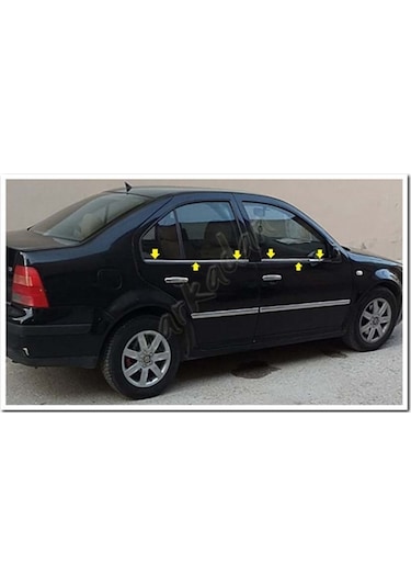 Db Chrome Vw Bora Cam Çıtası Nikelajı 1998-2004 4 Parça  P.Çelik