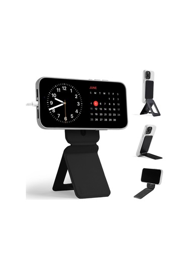 Mini Taşınabilir Telefon Standı Kartlık Premium Tiktok,youtube Ve Reels İzleme Keyfi Siyah