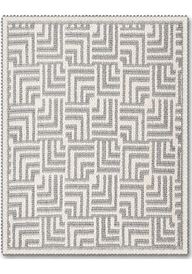 Stol Doğal Pamuklu 2'li Banyo Kilim Seti 60x100+50x60 Cm - Gri