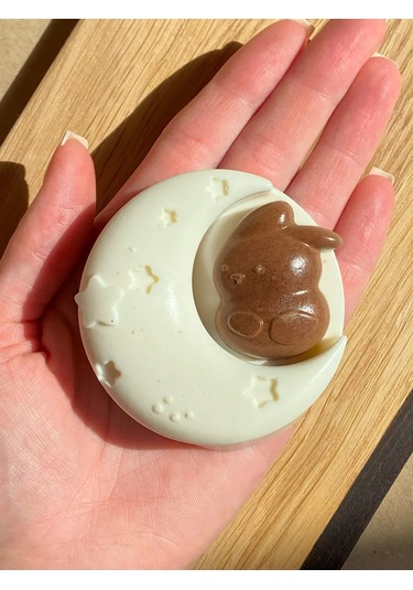 Shıne Luna Tavşan Şeklinde Silikon Puding Kalıbı 252530575 Beyaz