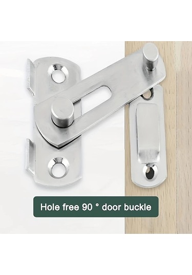 Cordial Paslanmaz Çelik Kapı Kilidi - Ağır Hizmet, 180 Derece Döner Sürgülü, Buton Kontrollü, Güç Gerektirmez, İç/dış Mekan Kullanımı, Dayanıklı