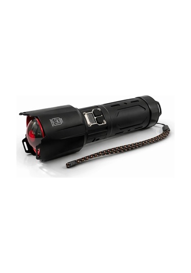 Bedotech Bd-2406 30w Tg Led Alüminyum Alaşımlı Zoomlu Type-c Dijital Göstergeli Şarjlı El Feneri Çok Renkli