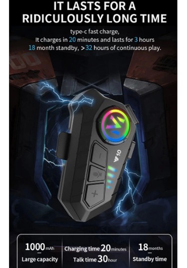 Y10 Kask Kulaklık Bluetooth Motosiklet Kulaklık 5,3 Bluetooth Intercom Motorsiklet Kulaklık