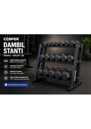 Arfur 1kg+1kg Plastik Dambıl Seti
