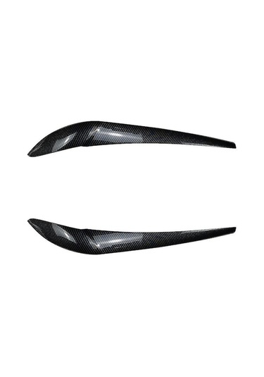 Bmw X3 F25 X4 F26 2014-2017 Için Abs Karbon Fiber Desenli Far Kaşlığı - Koruyucu Ve Stili Artırıcı Ön Sağ/sol Far Dekorasyon Şeridi