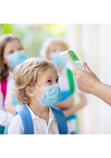 Yifomall "kızılötesi Alın Termometresi - Hızlı Ölçüm, Renkli Ekran Ve Yüksek Ateş Alarmı"