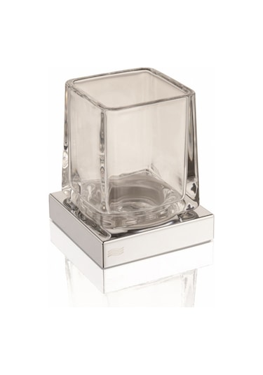 İnda Mito Diş Fırçalık Şeffaf Krom Diğer