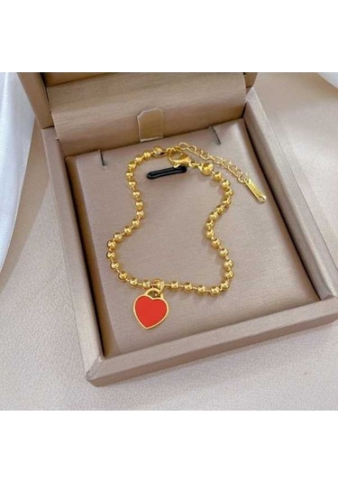 Dancemonkey Titanyum Çelik Hip Hop Bilezik Altın Moda Gümüş Renk Temperament Basit Bilezik-gsl40 Altın