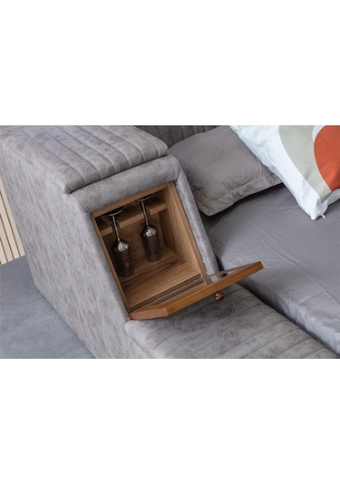 Eymense Sunline Akıllı Lüx Karyola Kahve