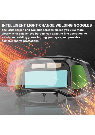 Padalink Otomatik Kararan Kaynak Gözlüğü - Yeşil Ekranlı, Geniş Görüş Alanlı, Konforlu Kullanım