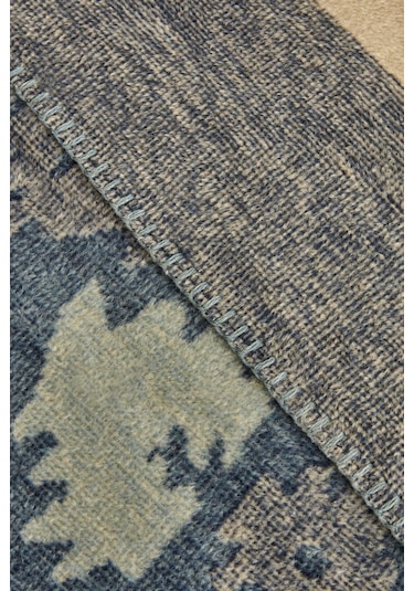 Karaca Home Damask Çift Kişilik Pamuklu Battaniye Lacivert