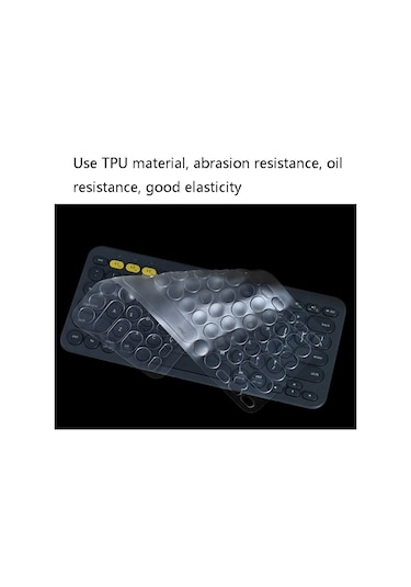 Jrc T20703 Dizüstü Klavye Filmi Logitech K380 İçin Kablosuz Bluetooth Klavye Şeffaf Film