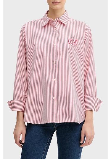 Tommy Hilfiger Bayan Gömlek Ww0ww48190 0e7 Kırmızı Kırmızı Tommy Hilfiger Bayan Gömlek Ww0ww48190 0e7 Kırmızı Kırmızı