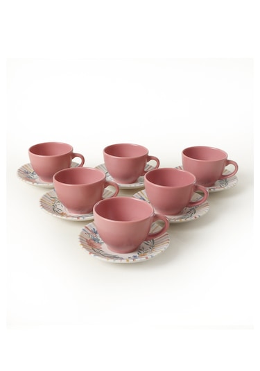 Keramika Soft Flowers Kera Çay Takımı 12 Parça 6 Kişilik 22322