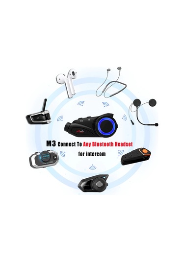 Kask Bluetooth Kulaklık Motosiklet Maxto M3 Kameralı Intercom