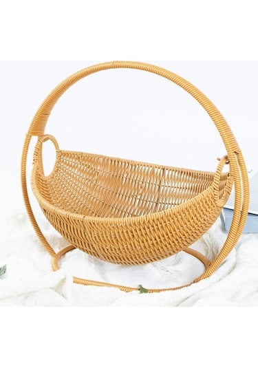 Pazly Suntek Pp Malzeme Sağlam Atıştırmalık Ekmek Ve Meyve Sepeti Açık Kahverengi Açık Kahverengi