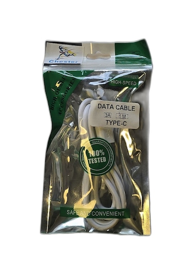 Usb Type-c Hızlı Şarj Kablosu 1 Metre - 67w Destekli Data Ve Şarj Kablosu - Beyaz