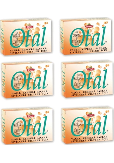 Otacı Otal Çam Katranlı ve Kükürtlü Sabun 80 G 6'lı