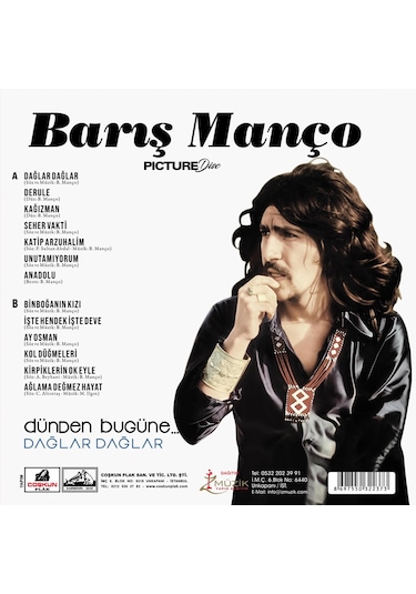 Barış Manço - Dağlar Dağlar Picture Plak