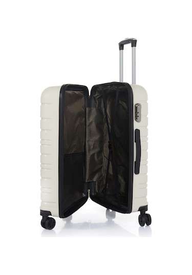 Hotowa Gold Pp Valiz 8010 Ekru Tsa Kilitli Büyük Boy Beyaz