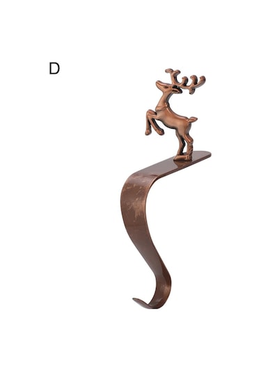 Mufunye Demir Noel Çorap Asıcı, Pervaz/ofis Dekorasyonu, Punksiz Kurulum, Kuru Dayanım, Kar Tanesi/kardan Adam Deseni - Noel Partisi Malzemesi Diğer