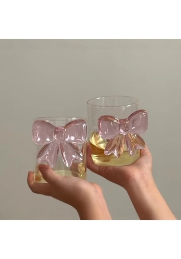 Pazly Pembe Fiyonklu Prenses Cam Yay Barağı - Saydam Ve Şık Aksesuar Saydam