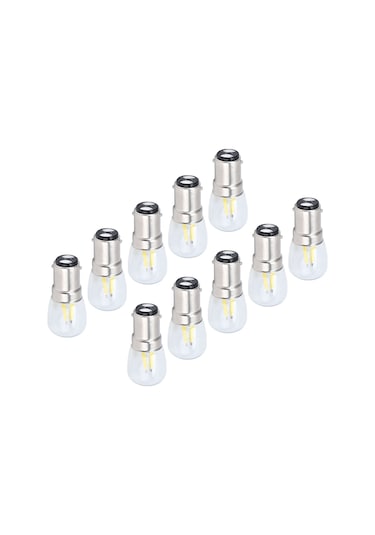 Shineyee B15d Beyaz Işık Ampulü 2w 50000 Saat 360 Derece Soğutma Avize Tavan Lambası Duvar Lambası Masa Lambası Uyumlu 10 Adet Paket