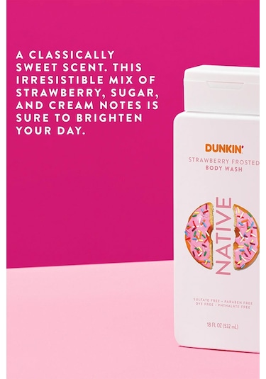 Native Dunkin Strawberry Frosted Vücut Şampuanı 532ml Çilek