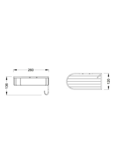Bocchi Orient Köşe Tel Sabunluk Altın 3050-0004-eg Krom