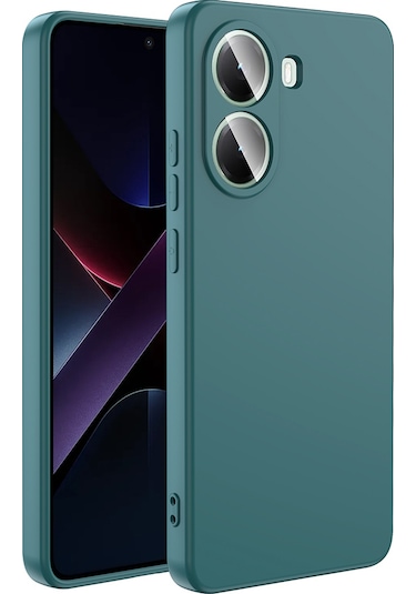 Xiaomi Poco X7 Pro Kılıf Zore Mara Lansman Kapak Koyu Yeşil