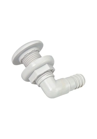 Plastik Sintine Çıkışı. Dirsekli. Tekne Ve Karavan Su Çıkış 1.1/2