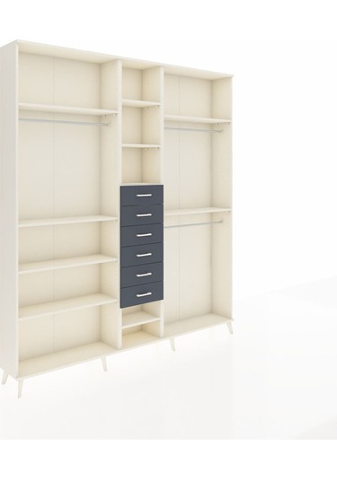 Arges Dolap 10 Raflı 6 Çekmeceli 3 Askılı 220x30x243 Aytaşı-aytaşı/antrasit Aytası/antrasıt Arges Dolap 10 Raflı 6 Çekmeceli 3 Askılı 220x30x243 Aytaşı-aytaşı/antrasit Aytası/antrasıt