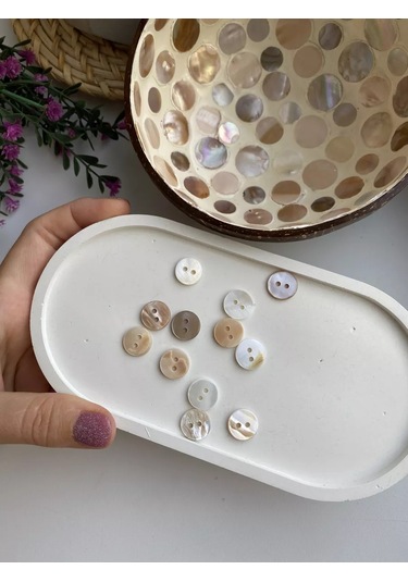 Siberiana 13 Mm Sedefli Deniz Kabuğu Düğmeleri 241868731