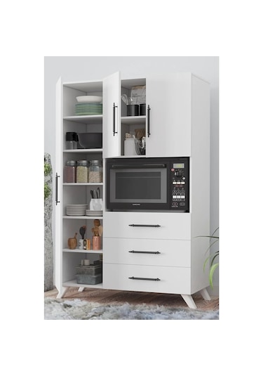 Pramo Mobilya Çok Amaçlı Mutfak Dolabı&banyo Dolabı,kiler, 3 Kapa