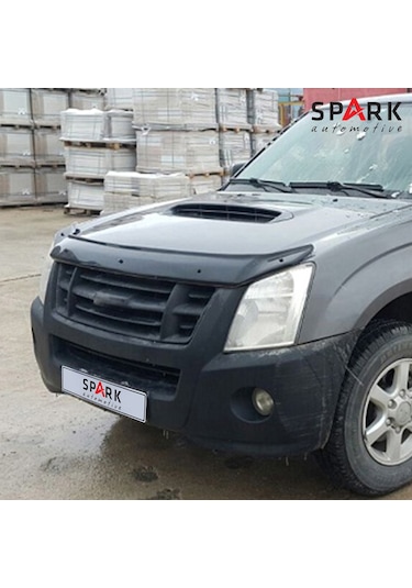 Isuzu D-max 2006-2012 Yıl Aralığı Uyumlu Kaput Rüzgarlığı 4mm Siyah