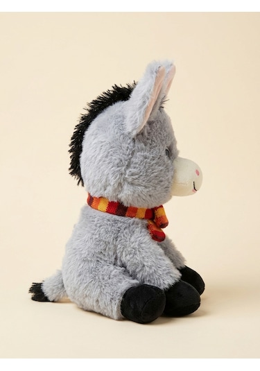 Peluş Sesli Eşek Gri 30 Cm